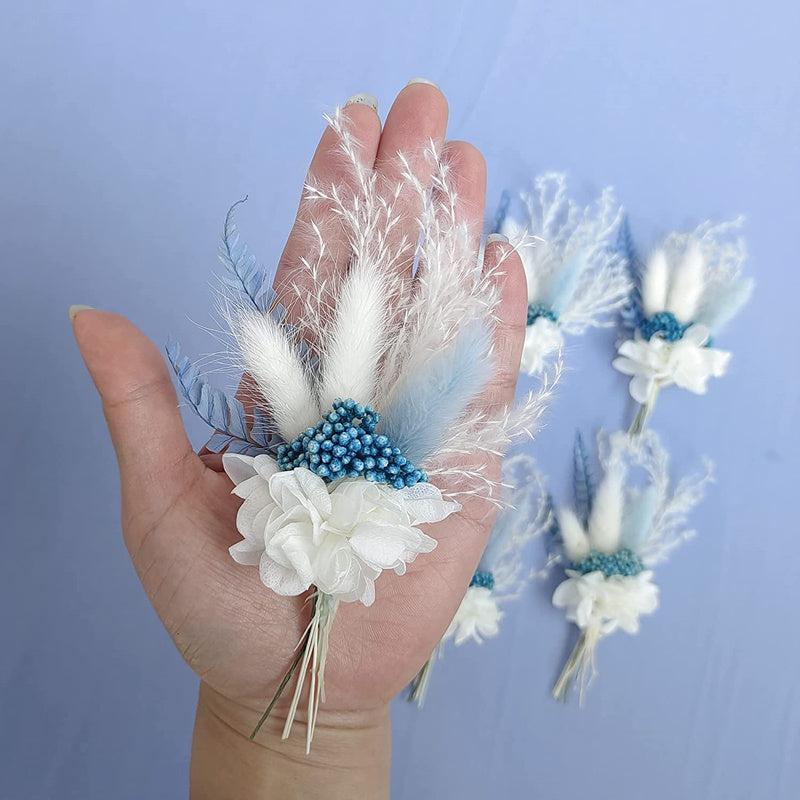 6pcs Mini Corsage Gypsophila Bouquets Dried Flowers Decoration
