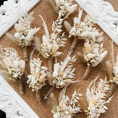 6pcs Mini Corsage Gypsophila Bouquets Dried Flowers Decoration