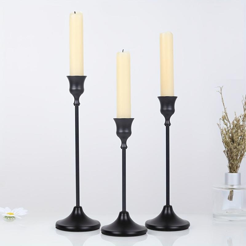 3pcs Single Head Candle Holder European Home Decor