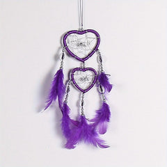 Creative Heart Shaped Dream Catcher Car Hanging Ornament Mom Gift