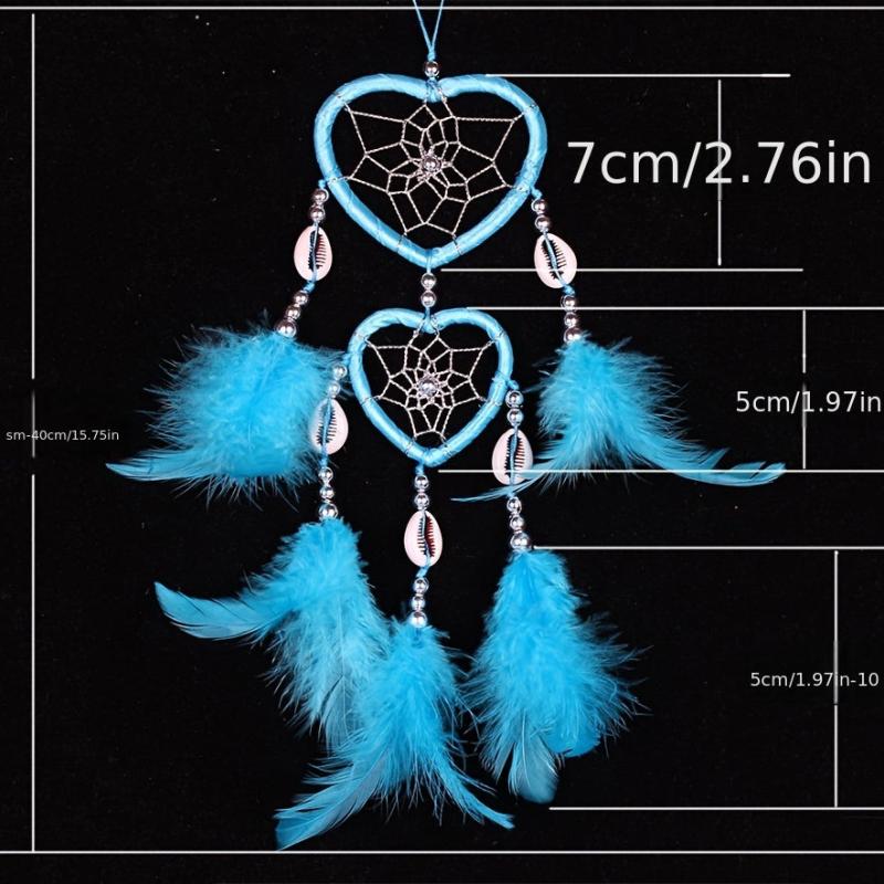 Creative Heart Shaped Dream Catcher Car Hanging Ornament Mom Gift