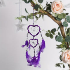 Creative Heart Shaped Dream Catcher Car Hanging Ornament Mom Gift