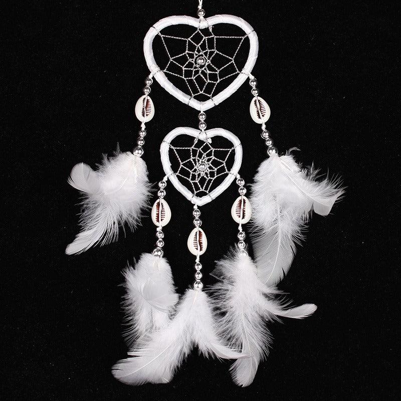 Creative Heart Shaped Dream Catcher Car Hanging Ornament Mom Gift