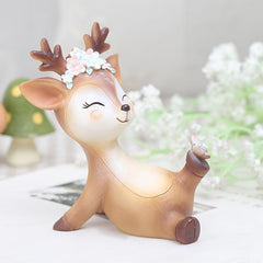 Deer Cake Topper Baby Shower Party Decoration Resin Ornament