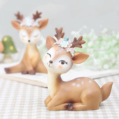 Deer Cake Topper Baby Shower Party Decoration Resin Ornament