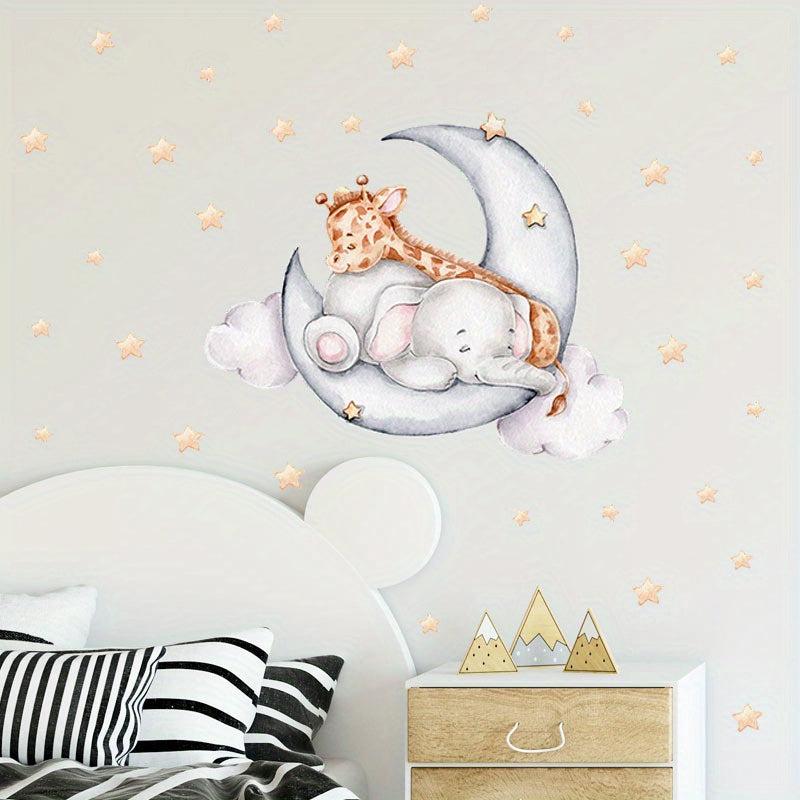 Cartoon Animal Wall Sticker for Nursery Kids Room