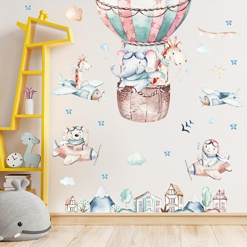 Cartoon Animal Wall Sticker for Nursery Kids Room