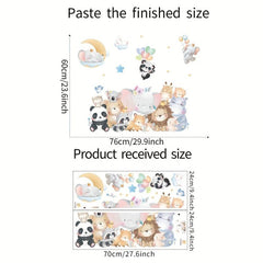 Cartoon Animal Wall Sticker for Nursery Kids Room