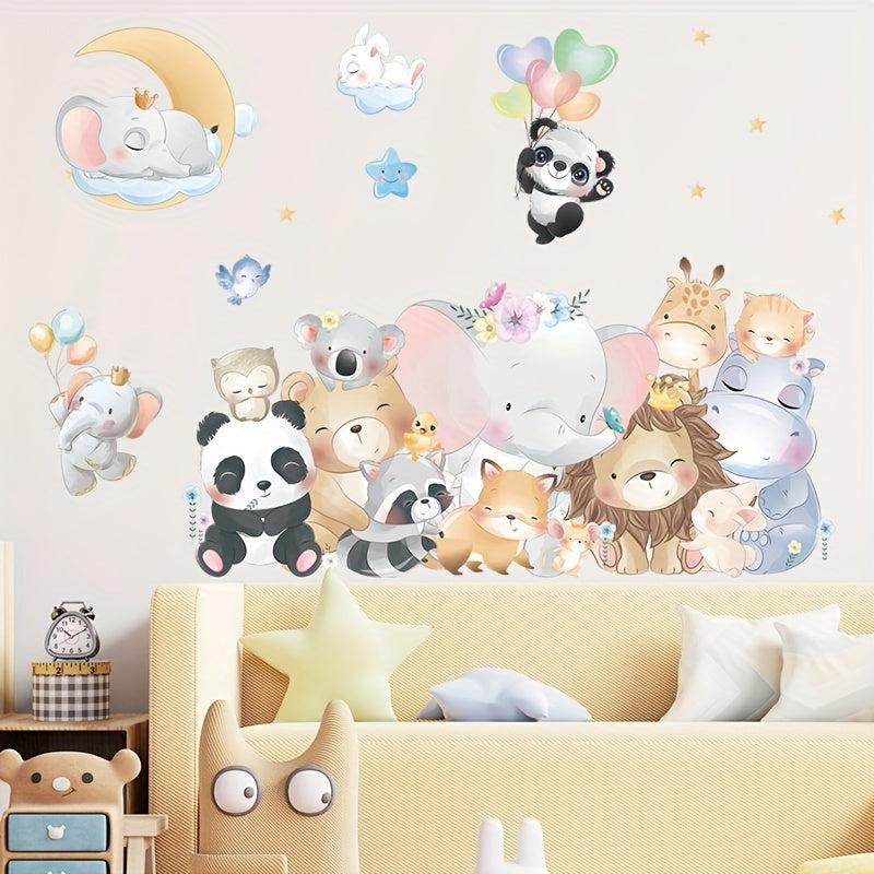 Cartoon Animal Wall Sticker for Nursery Kids Room