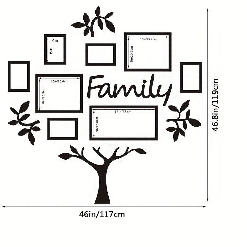 Acrylic Photo Frame Wall Stickers for Home Decor