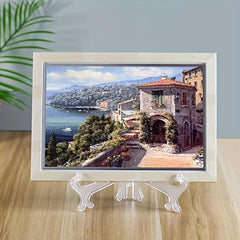 1pc Foldable Plate Holder Display Stand Picture Frame Holder Stand Easel