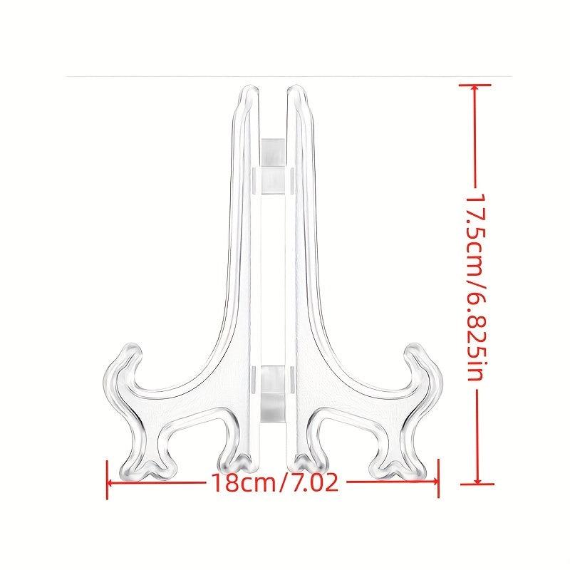 1pc Foldable Plate Holder Display Stand Picture Frame Holder Stand Easel