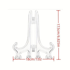1pc Foldable Plate Holder Display Stand Picture Frame Holder Stand Easel