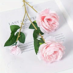 5pcs Artificial Rose Flower Bulk Bouquets Real Touch Faux Flowers