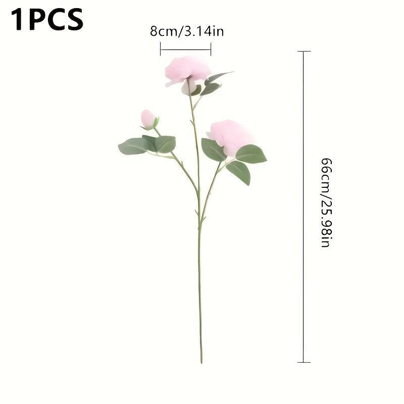 5pcs Artificial Rose Flower Bulk Bouquets Real Touch Faux Flowers