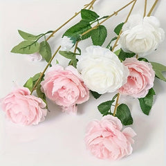 5pcs Artificial Rose Flower Bulk Bouquets Real Touch Faux Flowers