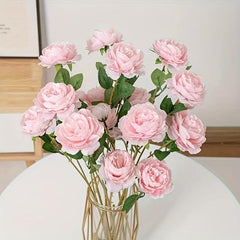 5pcs Artificial Rose Flower Bulk Bouquets Real Touch Faux Flowers