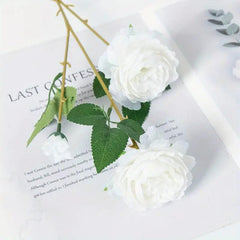 5pcs Artificial Rose Flower Bulk Bouquets Real Touch Faux Flowers