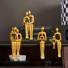 Resin Tableside Office Bookshelf Ornament Abstract Crafts Living Room Decoration