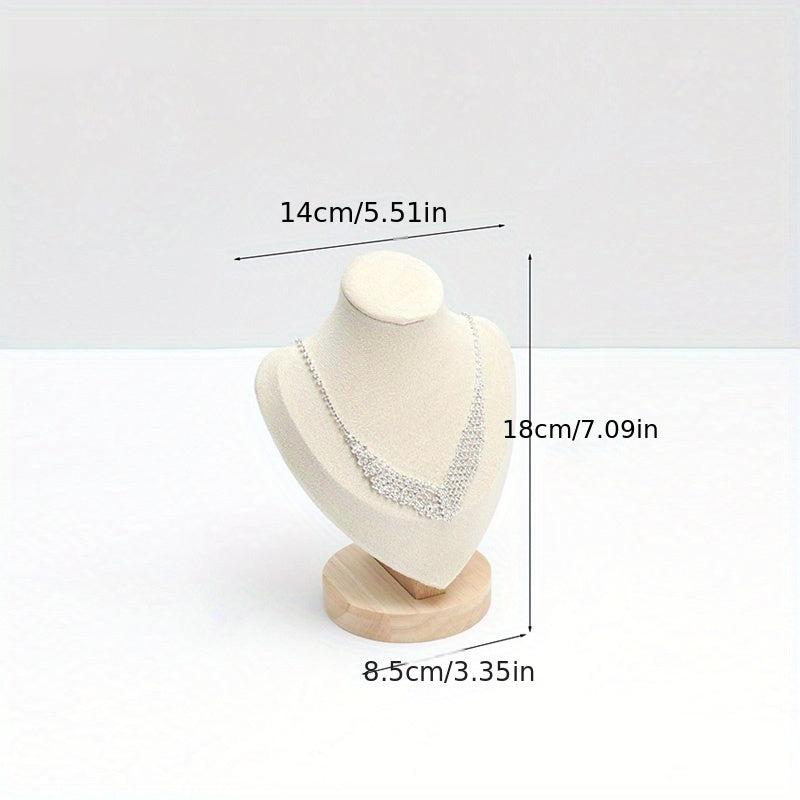 Wood Jewelry Display Necklace Chain Holder Stand Necklaces Display