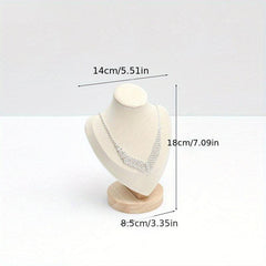 Wood Jewelry Display Necklace Chain Holder Stand Necklaces Display