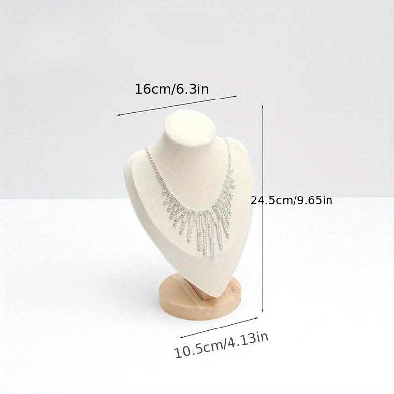 Wood Jewelry Display Necklace Chain Holder Stand Necklaces Display