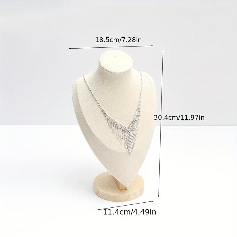 Wood Jewelry Display Necklace Chain Holder Stand Necklaces Display