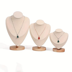Wood Jewelry Display Necklace Chain Holder Stand Necklaces Display