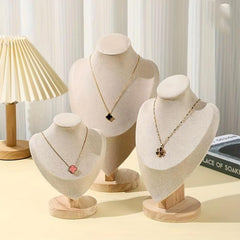 Wood Jewelry Display Necklace Chain Holder Stand Necklaces Display