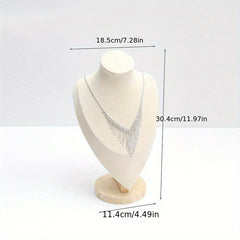 Wood Jewelry Display Necklace Chain Holder Stand Necklaces Display