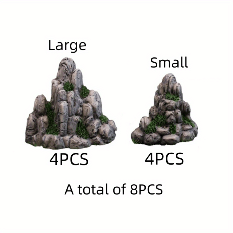 Simulation Rockery Ornaments Resin Crafts Micro Landscape Succulent Flower Pots