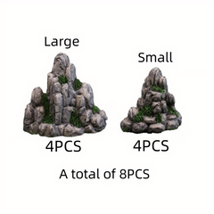 Simulation Rockery Ornaments Resin Crafts Micro Landscape Succulent Flower Pots