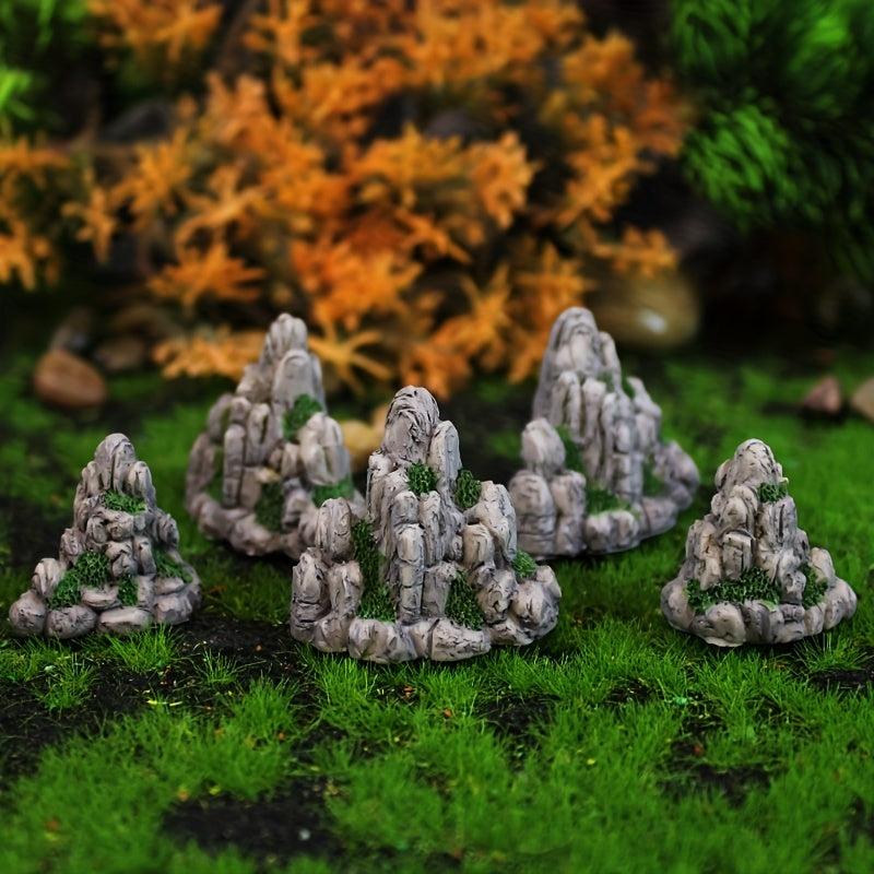 Simulation Rockery Ornaments Resin Crafts Micro Landscape Succulent Flower Pots