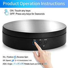 138mm Rotating Display Stand 360 Degree Motorized Turntable Display Stand
