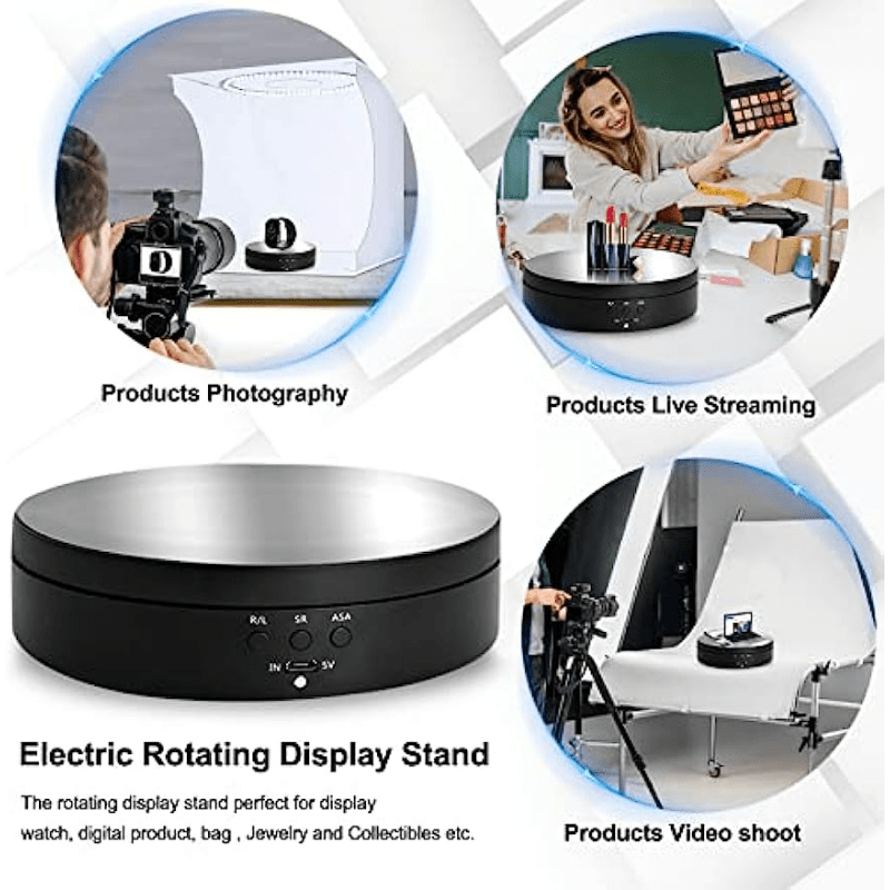 138mm Rotating Display Stand 360 Degree Motorized Turntable Display Stand