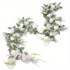 Pink Artificial Rose Garland for Wedding Decor