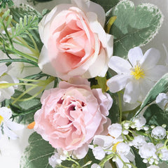 Pink Artificial Rose Garland for Wedding Decor