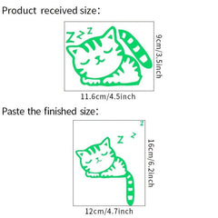 Cat Glow In The Dark Wall Stickers Luminous Switch Sticker