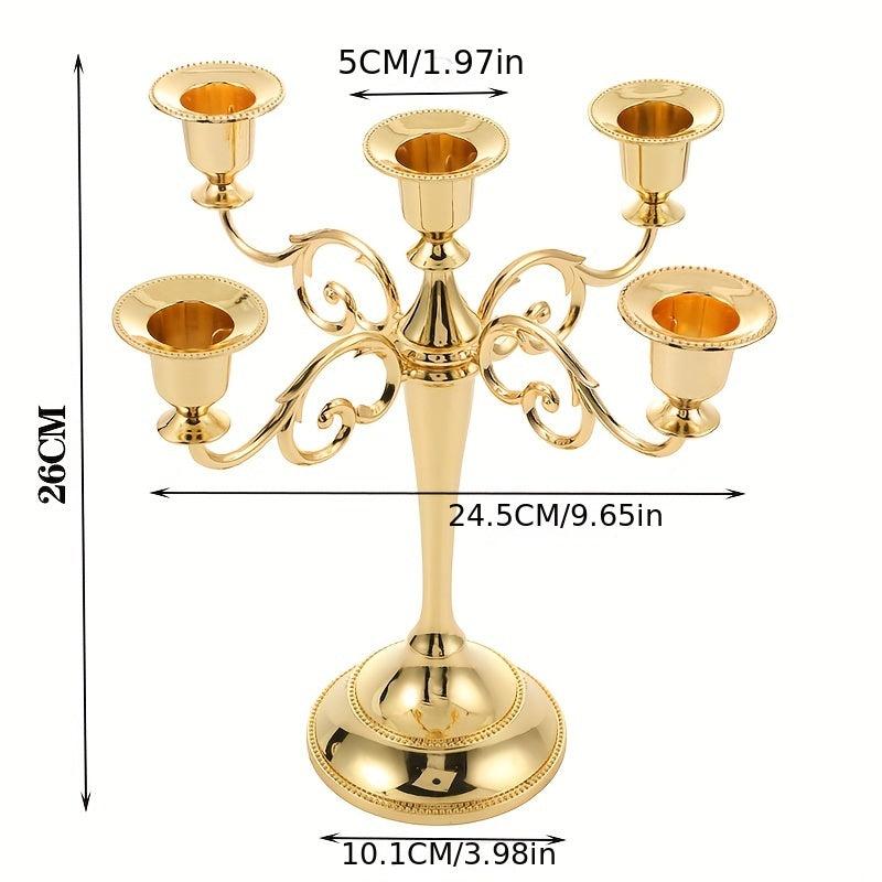 European Metal Candelabra for Weddings and Home Decor