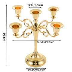 European Metal Candelabra for Weddings and Home Decor