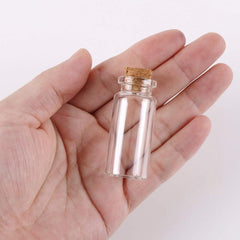 45pcs 10ml Mini Glass Bottles with Cork Stoppers for DIY Decoration