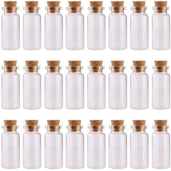 45pcs 10ml Mini Glass Bottles with Cork Stoppers for DIY Decoration
