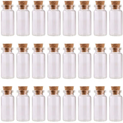45pcs 10ml Mini Glass Bottles with Cork Stoppers for DIY Decoration