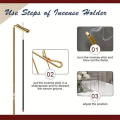 Glass Incense Holder for Home Decor