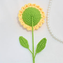 Sunflower Bouquet Crochet Flower Wedding Decor Homemade Gift