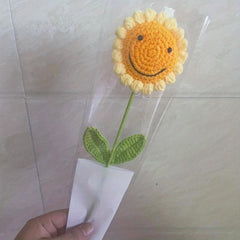 Sunflower Bouquet Crochet Flower Wedding Decor Homemade Gift