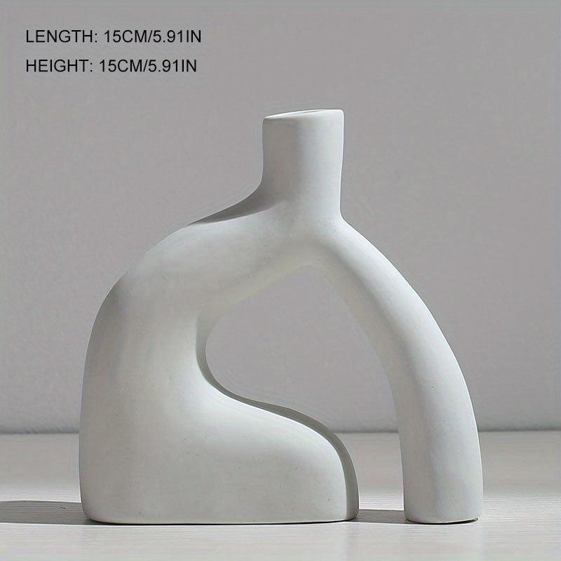 Modern Nordic Ceramic Vase Minimalist Pottery Home Decor