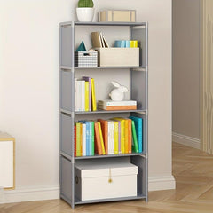 Steel Pipe Bookshelf Organizer Storage Rack For Books Files Snack Coat