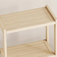 1pc Wooden Bookshelves Adjustable Height Wide Natural Bookshelves