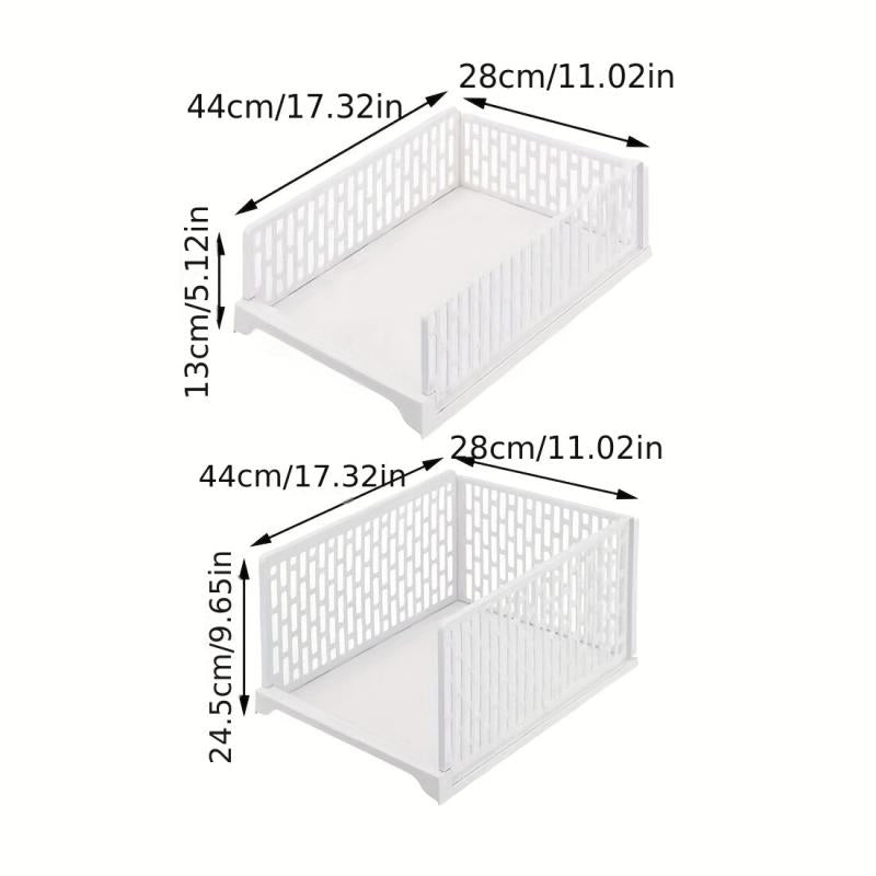 Layered Wardrobe Rack with Dividers - Efficient Clothes Organization